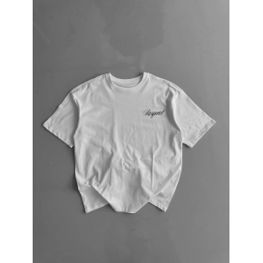 Erkek Baskılı T-Shirt Kısa Kol Bisiklet Yaka Regular Fit Yazlık Tişört -  Beyaz