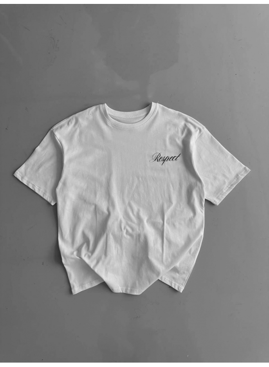 Erkek Baskılı T-Shirt Kısa Kol Bisiklet Yaka Regular Fit Yazlık Tişört -  Beyaz