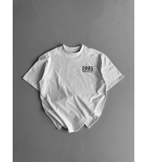 Erkek Baskılı T-Shirt Kısa Kol Bisiklet Yaka Regular Fit Yazlık Tişört -  Beyaz