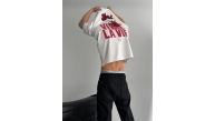 Erkek Ön ve Arka Baskılı T-Shirt Kısa Kol Bisiklet Yaka Regular Fit Tişört - Beyaz Erkek Ön ve Arka Baskılı T-Shirt Kısa Kol Bisiklet Yaka Regular Fit Tişört - Beyaz