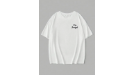 Kadın Kısa Kol Tişört Bisiklet Yaka Angel Melek Kanadı Baskılı T-Shirt - Beyaz Kadın Kısa Kol Tişört Bisiklet Yaka Angel Melek Kanadı Baskılı T-Shirt - Beyaz
