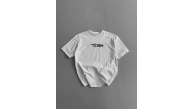 Erkek Ön ve Arka Baskılı T-Shirt Kısa Kol Bisiklet Yaka Regular Fit Tişört - Beyaz