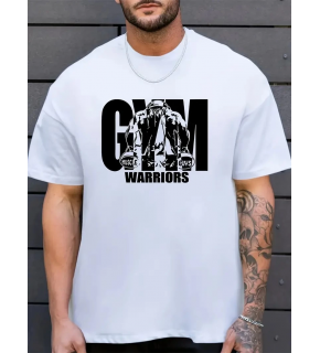 Erkek Baskılı Tişört Kısa Kol Bisiklet Yaka Regular fit Rahat kalıp T-Shirt - Beyaz