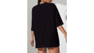Kadın T-shirt Penye Compack Classical Baskılı Kısa kol Tişört - Siyah Kadın T-shirt Penye Compack Classical Baskılı Kısa kol Tişört - Siyah