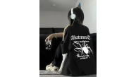 Kadın Tişört Örümcek Baskılı Bisiklet Yaka T-shirt - Siyah Kadın Tişört Örümcek Baskılı Bisiklet Yaka T-shirt - Siyah