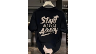 Erkek Kısa Kol Yazlık Tişört Bisiklet Yaka Baskılı Oversize T-Shirt - Siyah Erkek Kısa Kol Yazlık Tişört Bisiklet Yaka Baskılı Oversize T-Shirt - Siyah