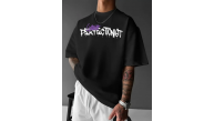 Erkek T-shirt Baskılı Bisiklet Yaka Kısa Kol Tişört - Siyah Erkek T-shirt Baskılı Bisiklet Yaka Kısa Kol Tişört - Siyah
