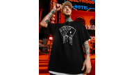 Erkek Kısa Kol Yazlık Tişört Bisiklet Yaka KART Baskılı T-Shirt - Siyah Erkek Kısa Kol Yazlık Tişört Bisiklet Yaka KART Baskılı T-Shirt - Siyah
