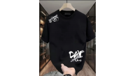 Kadın Kısa Kol Yazlık Tişört Bisiklet Yaka Baskılı Oversize T-Shirt - Siyah Kadın Kısa Kol Yazlık Tişört Bisiklet Yaka Baskılı Oversize T-Shirt - Siyah