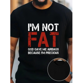 Erkek Kısa Kol Yazlık Tişört Bisiklet Yaka Baskılı Oversize T-Shirt - Siyah
