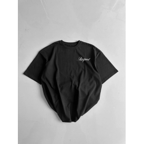 Erkek Baskılı T-Shirt Kısa Kol Bisiklet Yaka Regular Fit Yazlık Tişört - Siyah