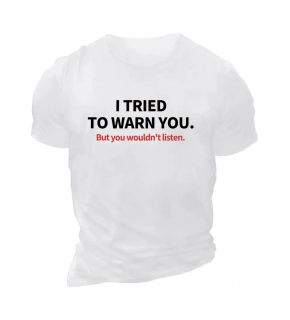 Erkek Baskılı T-Shirt Kısa Kol Bisiklet Yaka Regular Fit Rahat Kalıp Günlük Tişört - Beyaz