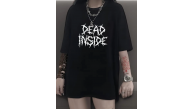 Kadın T-shirt Bisiklet Yaka Oversize Kısa Kollu Tişört - Siyah Kadın T-shirt Bisiklet Yaka Oversize Kısa Kollu Tişört - Siyah
