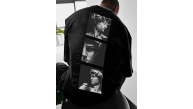 Erkek T-Shirt Sokak Stili Baskılı Kısa kol Tişört - Siyah Erkek T-Shirt Sokak Stili Baskılı Kısa kol Tişört - Siyah