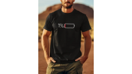 Erkek Sarj %1 Baskılı T-Shirt Kısa Kol Bisiklet Yaka Regular Fit Tişört - - Siyah Erkek Sarj %1 Baskılı T-Shirt Kısa Kol Bisiklet Yaka Regular Fit Tişört - - Siyah