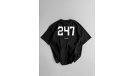 Erkek Ön ve Arka Baskılı T-Shirt Kısa Kol Bisiklet Yaka Regular Fit Tişört - Siyah Erkek Ön ve Arka Baskılı T-Shirt Kısa Kol Bisiklet Yaka Regular Fit Tişört - Siyah