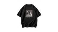 Erkek T-Shirt Komik Kedi Baskılı kısa kol Tişört - Siyah Erkek T-Shirt Komik Kedi Baskılı kısa kol Tişört - Siyah