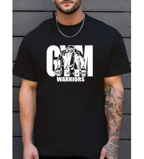 Erkek Baskılı Tişört Kısa Kol Bisiklet Yaka Regular fit Rahat kalıp T-Shirt - Siyah