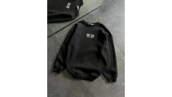 Kadın Bisiklet Yaka 3 İplik pamuklu Baskılı Oversize SweatShirt - Siyah Kadın Bisiklet Yaka 3 İplik pamuklu Baskılı Oversize SweatShirt - Siyah