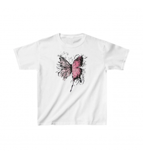 Çocuk Kız Baskılı T-Shirt - Beyaz
