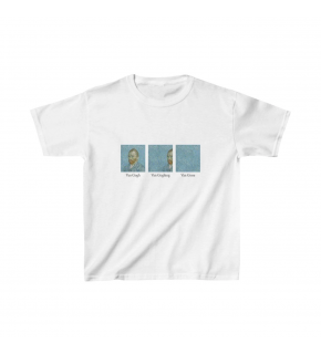 Çocuk Unisex Baskılı T-Shirt - Beyaz