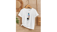 Kız Çocuk Baskılı T-Shirt - Beyaz Kız Çocuk Baskılı T-Shirt - Beyaz
