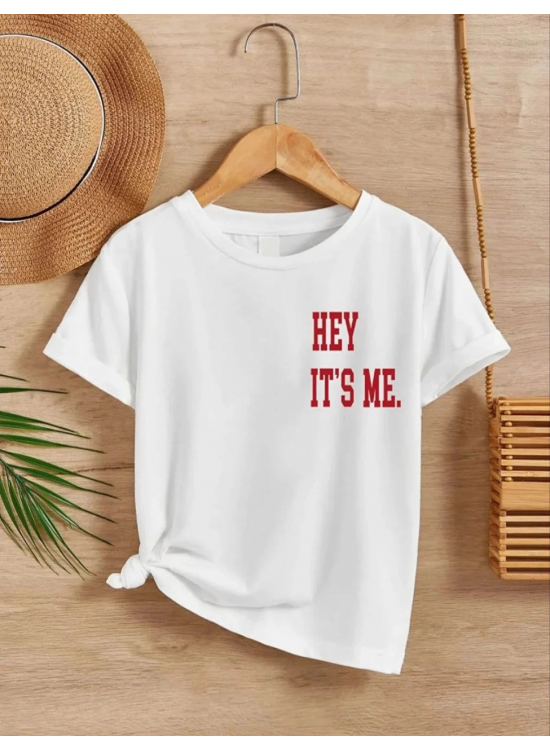 Çocuk Unisex Baskılı T-Shirt - Beyaz Çocuk Unisex Baskılı T-Shirt - Beyaz