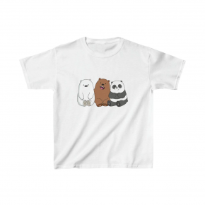 Çocuk Unisex Baskılı T-Shirt - Beyaz