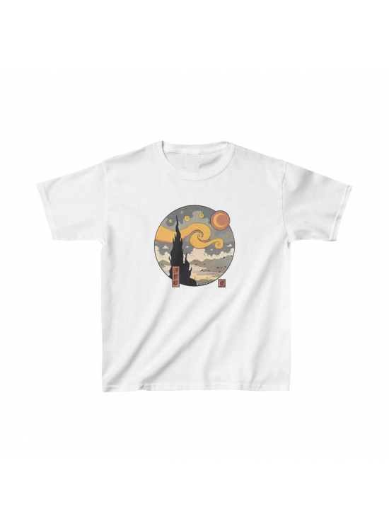 Çocuk Unisex Baskılı T-Shirt - Beyaz Çocuk Unisex Baskılı T-Shirt - Beyaz