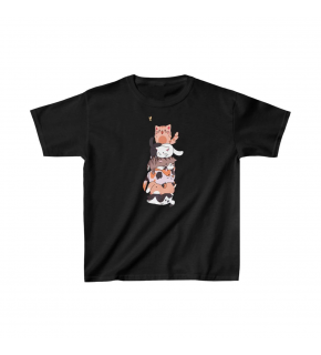 Çocuk Unisex Baskılı T-Shirt - Siyah