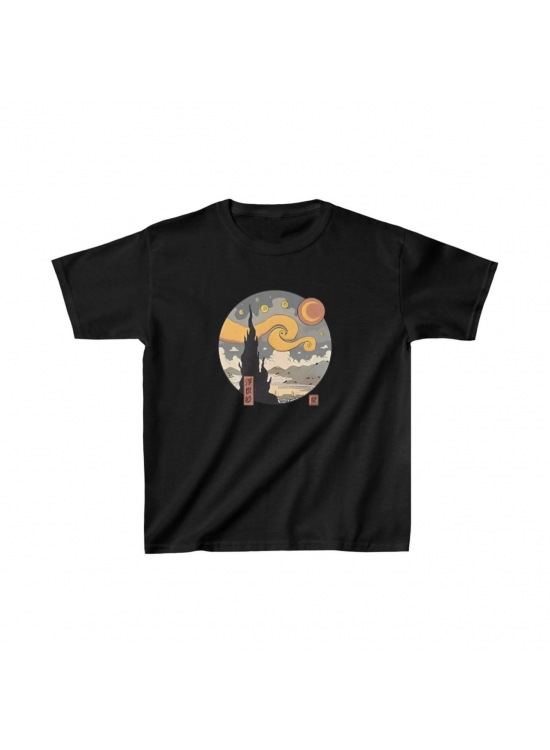Çocuk Unisex Baskılı T-Shirt - Siyah Çocuk Unisex Baskılı T-Shirt - Siyah