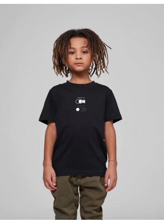 Çocuk Unisex Baskılı T-Shirt - Siyah Çocuk Unisex Baskılı T-Shirt - Siyah