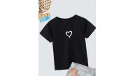 Çocuk Unisex Baskılı T-Shirt - Siyah Çocuk Unisex Baskılı T-Shirt - Siyah