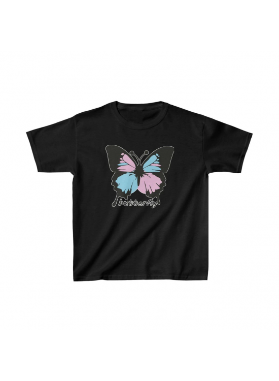 Çocuk Unisex Baskılı T-Shirt - Siyah Çocuk Unisex Baskılı T-Shirt - Siyah
