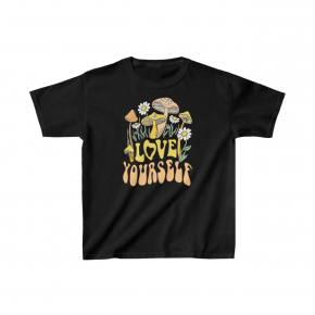 Çocuk Unisex Baskılı T-Shirt - Siyah