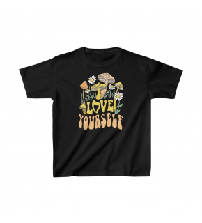 Çocuk Unisex Baskılı T-Shirt - Siyah