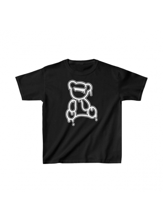 Çocuk Unisex Baskılı T-Shirt - Siyah Çocuk Unisex Baskılı T-Shirt - Siyah