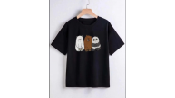 Çocuk Unisex Baskılı T-Shirt - Siyah Çocuk Unisex Baskılı T-Shirt - Siyah