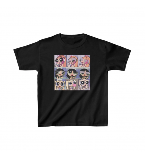 Çocuk Unisex Baskılı T-Shirt - Siyah