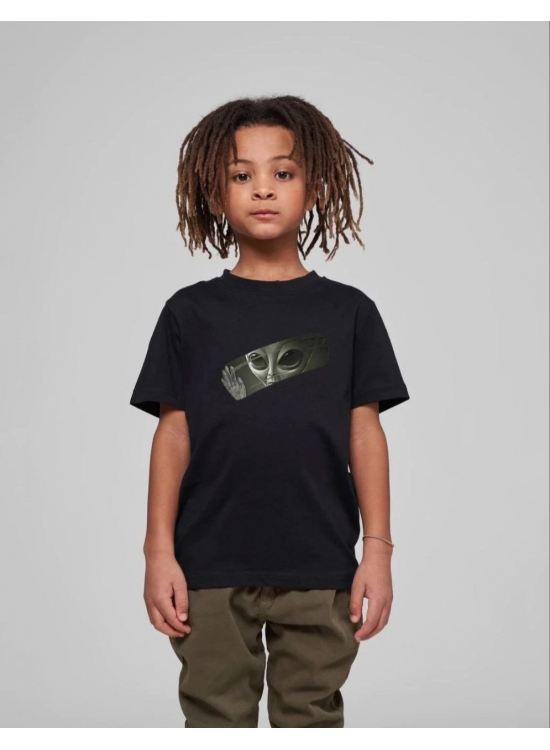 Çocuk Unisex Baskılı T-Shirt - Siyah Çocuk Unisex Baskılı T-Shirt - Siyah