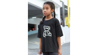 Çocuk Unisex Baskılı T-Shirt - Siyah