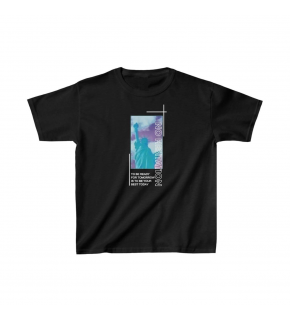 Çocuk Unisex Baskılı T-Shirt - Siyah