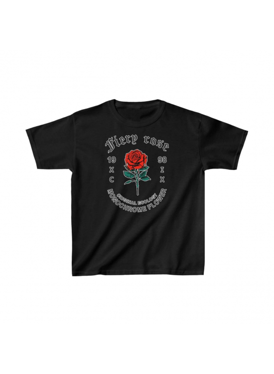 Çocuk Unisex Baskılı T-Shirt - Siyah Çocuk Unisex Baskılı T-Shirt - Siyah