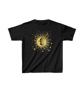 Çocuk Unisex Baskılı T-Shirt - Siyah