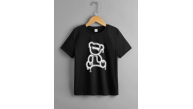 Çocuk Unisex Baskılı T-Shirt - Siyah