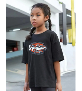 Çocuk Unisex Baskılı T-Shirt-Siyah