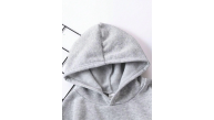 Çocuk Unisex Kapüşonlu Kedicik Baskılı Pamuklu Sweatshirt - Gri Çocuk Unisex Kapüşonlu Kedicik Baskılı Pamuklu Sweatshirt - Gri