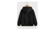 Çocuk Unisex Kapüşonlu Tatlı Kedi Baskılı Sweatshirt - Siyah Çocuk Unisex Kapüşonlu Tatlı Kedi Baskılı Sweatshirt - Siyah