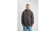 Erkek Nakışlı Kapüşonlu Oversize 3 İplik Pamuklu SweatShirt Hoodie - Füme Erkek Nakışlı Kapüşonlu Oversize 3 İplik Pamuklu SweatShirt Hoodie - Füme
