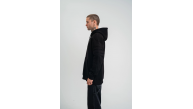 Erkek 3 İplik Pamuklu Oversize Kapüşonlu Nakışlı Hoodie SweatShirt - Siyah Erkek 3 İplik Pamuklu Oversize Kapüşonlu Nakışlı Hoodie SweatShirt - Siyah